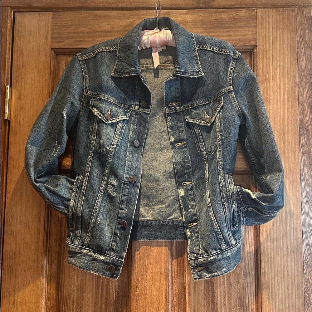 Able Distressed Denim Jacket - Picture 2 of 4